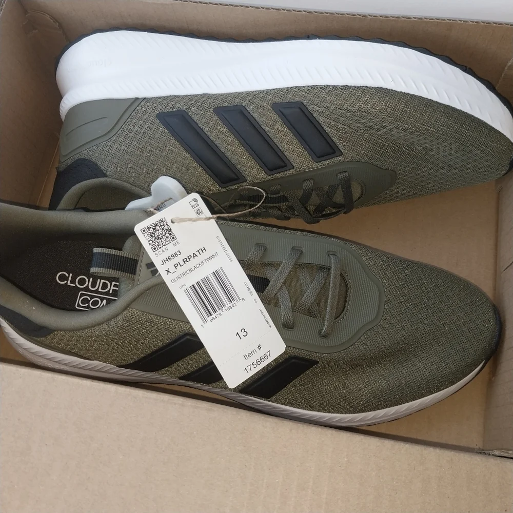 Adidas‎ Men's X_PLR Path Sneakers Shoes Olive Green And Black